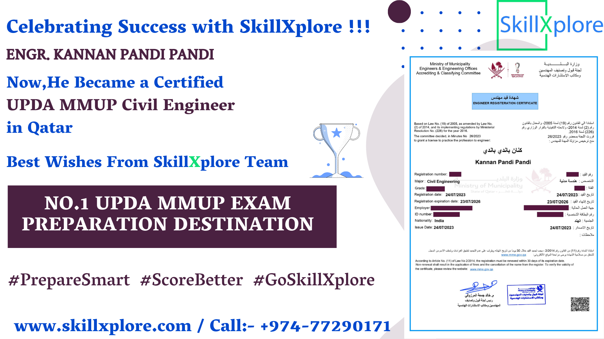 How to apply for MMUP Exam in Qatar